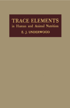 Trace Elements in Human and Animal Nutrition Trace Elements in Human and Animal Nutrition