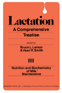 Nutrition And Biochemistry of Milk/Maintenance Nutrition And Biochemistry of Milk/Maintenance