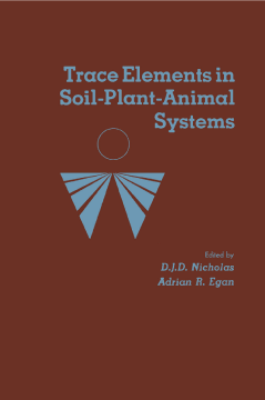 Trace Elements in Soil-Plant-Animal Systems Trace Elements in Soil-Plant-Animal Systems