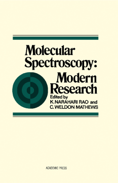 Molecular Spectroscopy Molecular Spectroscopy