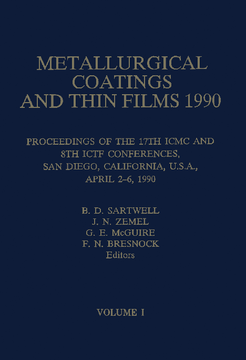 Metallurgical Coatings and Thin Films 1990 Metallurgical Coatings and Thin Films 1990