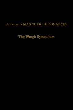 Advances in Magnetic Resonance Advances in Magnetic Resonance
