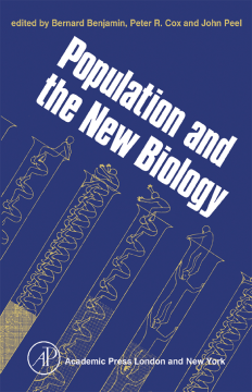 Population and the New Biology Population and the New Biology