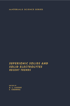 Superionic Solids And Solid Electrolytes Recent Trends Superionic Solids And Solid Electrolytes Recent Trends