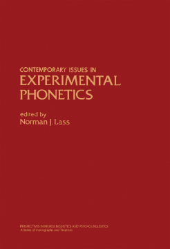 Contemporary Issues in Experimental Phonetics Contemporary Issues in Experimental Phonetics