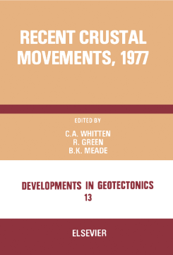 Recent Crustal Movements, 1977 Recent Crustal Movements, 1977