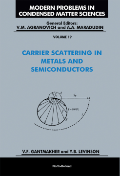 Carrier Scattering in Metals and Semiconductors Carrier Scattering in Metals and Semiconductors