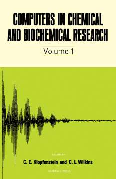 Computers in Chemical and Biochemical Research V1 Computers in Chemical and Biochemical Research V1