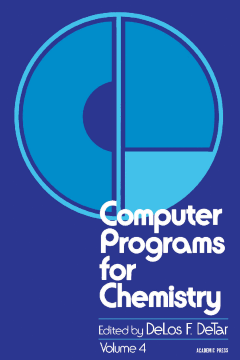 Computer Programs for Chemistry Computer Programs for Chemistry
