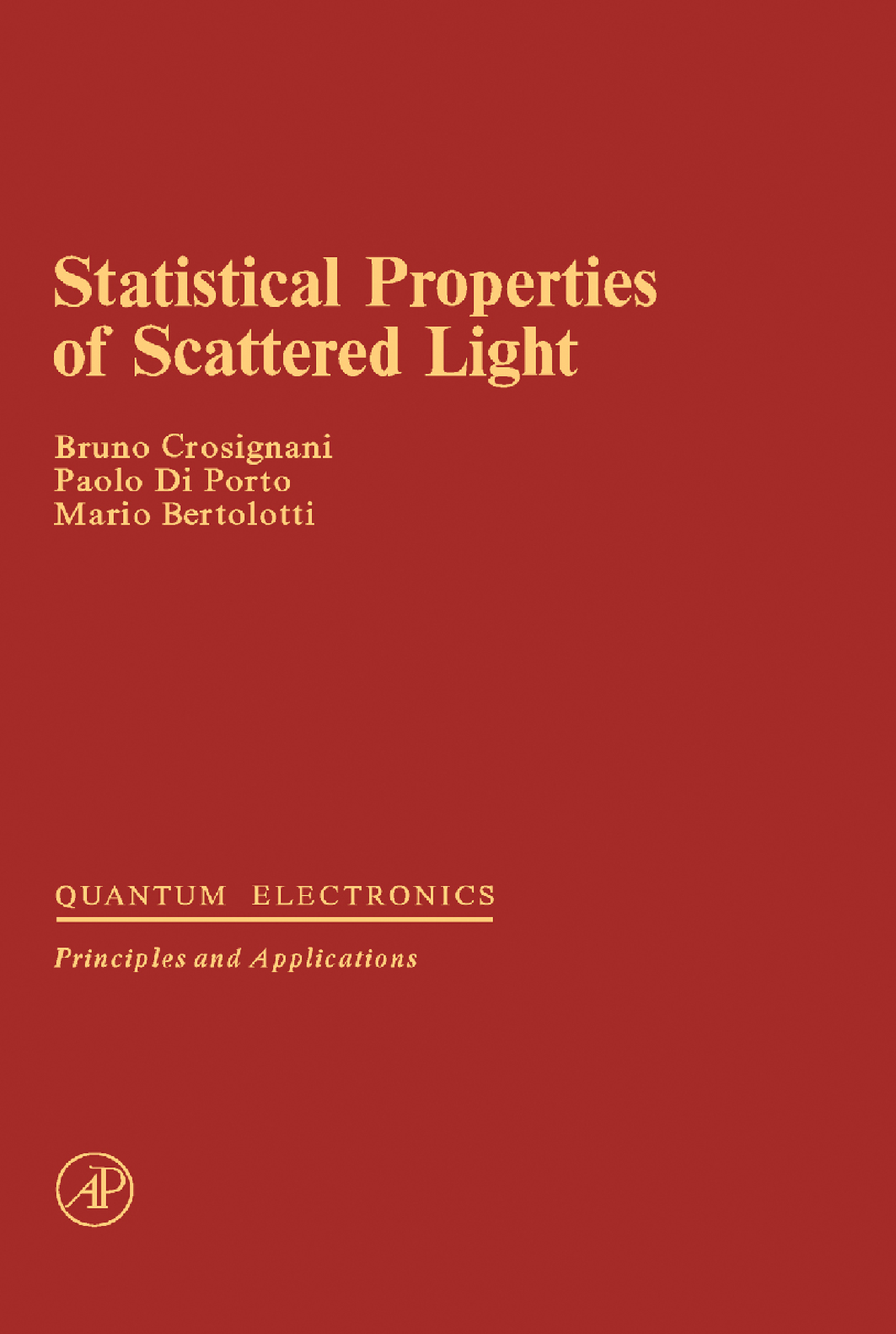 Statistical Properties of Scattered Light