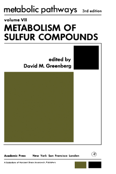 Metabolism of Sulfur Compounds Metabolism of Sulfur Compounds