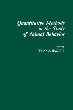 Quantitative Methods in The Study of Animal behavior Quantitative Methods in The Study of Animal behavior