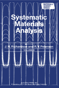 Systematic Materials Analysis Part 2 Systematic Materials Analysis Part 2