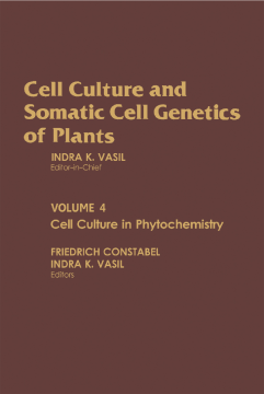 Cell Culture in Phytochemistry Cell Culture in Phytochemistry