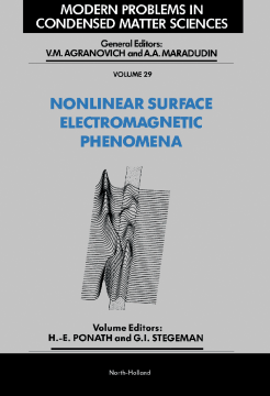 Nonlinear Surface Electromagnetic Phenomena Nonlinear Surface Electromagnetic Phenomena