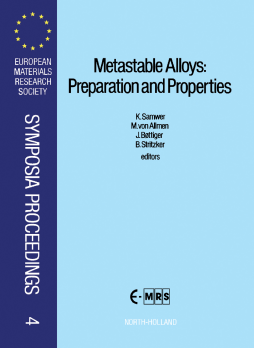 Metastable Alloys: Preparation and Properties