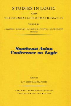 Southeast Asian Conference on Logic Southeast Asian Conference on Logic