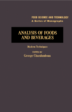 Analysis of Foods and Beverages Analysis of Foods and Beverages