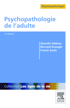 Psychopathologie de l'adulte Psychopathologie de l'adulte