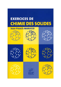 Exercices de chimie des solides Exercices de chimie des solides