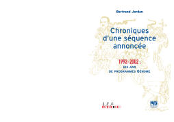 Chroniques d'une séquence annoncée Chroniques d'une séquence annoncée
