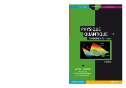 Physique quantique - tome I Physique quantique - tome I