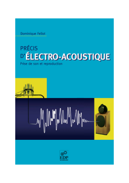 Précis d'électro-acoustique Précis d'électro-acoustique
