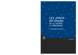 Les joints de grains Les joints de grains