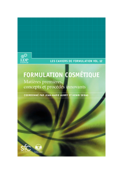 Formulation cosmétique Formulation cosmétique