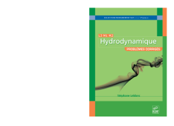 Hydrodynamique - Problèmes corrigés Hydrodynamique - Problèmes corrigés