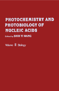 Photochemistry and Photobiology of Nucleic Acids Photochemistry and Photobiology of Nucleic Acids