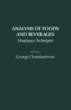 Analysis of Foods and Beverages Analysis of Foods and Beverages