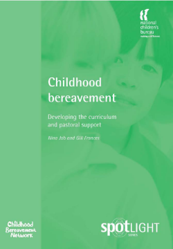 Childhood Bereavement Childhood Bereavement