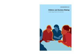 Children and Decision Making Children and Decision Making