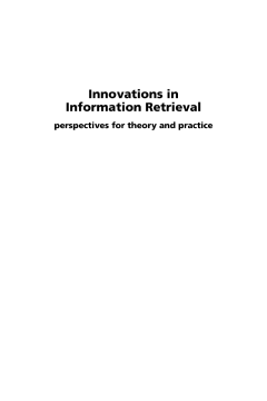 Innovations in Information Retrieval