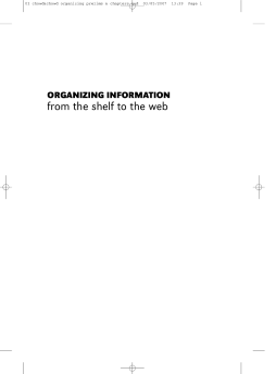 Organizing Information Organizing Information