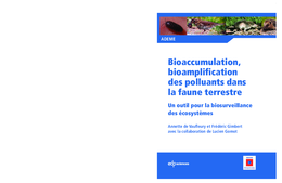 Bioaccumulation, bioamplification des polluants dans la faune terrestre