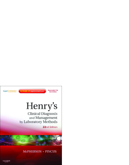 Henry's Clinical Diagnosis and Management by Laboratory Methods E-Book Henry's Clinical Diagnosis and Management by Laboratory Methods E-Book