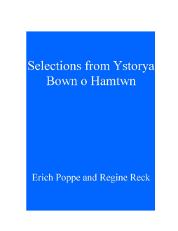 Selections from Ystorya Bown o Hamtwn Selections from Ystorya Bown o Hamtwn
