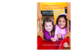 Health and Safety in Early Years and Childcare
