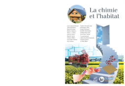 La chimie et l'habitat La chimie et l'habitat