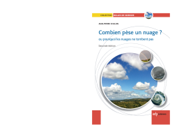 Combien pèse un nuage ? Combien pèse un nuage ?