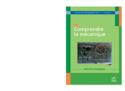 Comprendre la mécanique Comprendre la mécanique