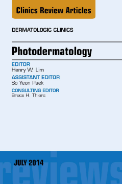 Photodermatology, An Issue of Dermatologic Clinics, E-Book Photodermatology, An Issue of Dermatologic Clinics, E-Book
