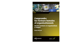 Comprendre les facteurs humains et organisationnels Comprendre les facteurs humains et organisationnels
