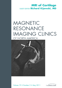 Cartilage Imaging, An Issue of Magnetic Resonance Imaging Clinics - E-Book