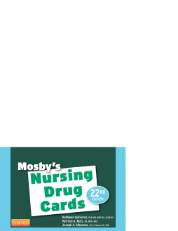 Mosby's Nursing Drug Cards E-Book Mosby's Nursing Drug Cards E-Book