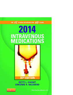 2014 Intravenous Medications - E-Book 2014 Intravenous Medications - E-Book