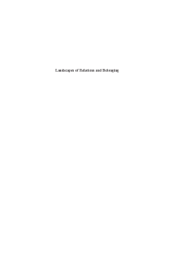 Landscapes of Relations and Belonging Landscapes of Relations and Belonging