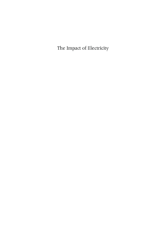 The Impact of Electricity The Impact of Electricity